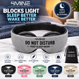 4MINE 3D Blackout Sleep Eye Mask for Side Sleepers & Travel – Detachable Adjustable Eye Cups, No Pressure – Do Not Disturb Deep Sleep Mode -