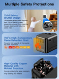 70W GaN Universal Travel Adapter Worldwide Plug | Fast USB-C PD Charger | UK EU US AU International Travel Adaptor | 3 USB-C & USB-A | Charge 5 Devices