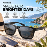 4MINE Polarized Sunglasses for Men & Women – UV400 Protection, Lightweight TR90 Frame, Category 3 Lenses